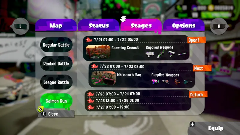 Splatoon 2 : Salmon Run time