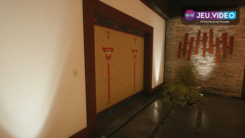 Vue extérieure de Chalet dans Rainbow Six Siege utilisée pour apprendre les entrées, rappels et rotations d’une carte débutant