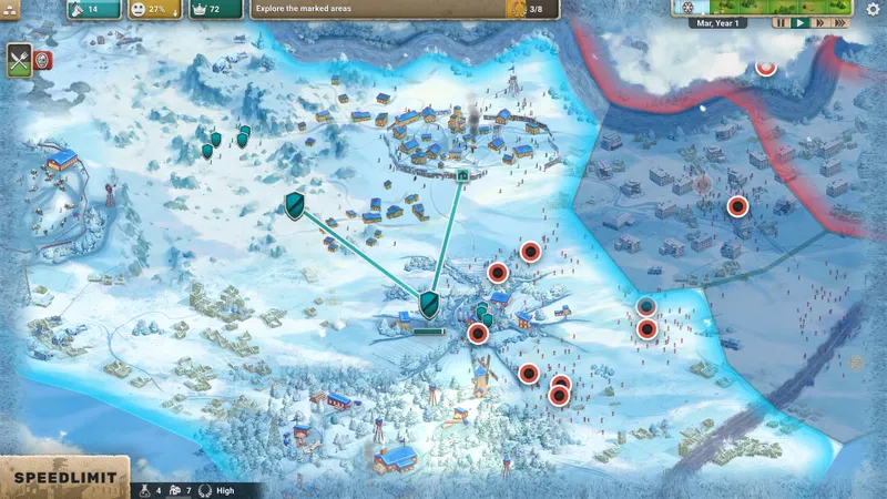 Captura oficial de After Inc: Revival que muestra a supervivientes y su progreso en la colonia