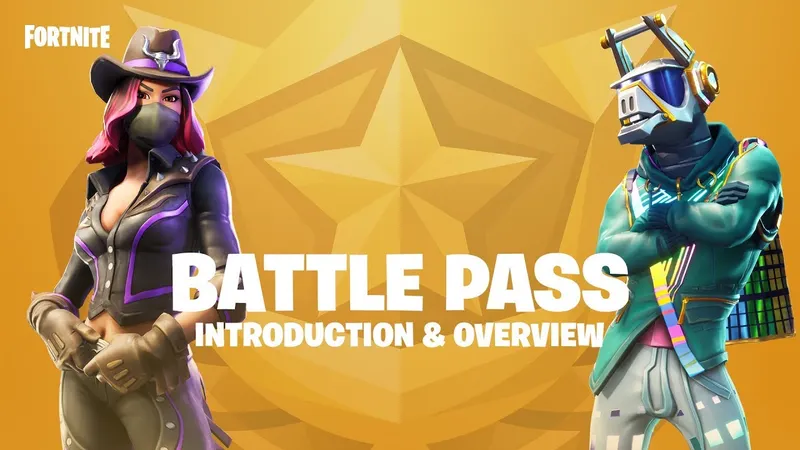 Fortnite Battle Pass, visuel officiel paysage consacré aux récompenses