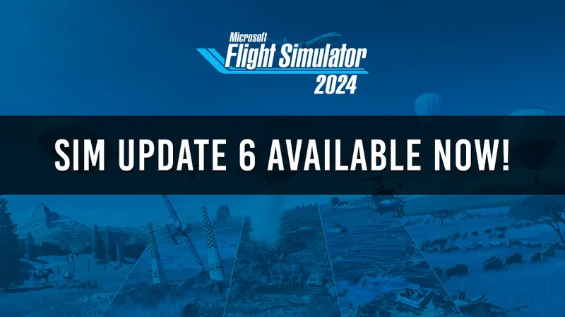 Visuel officiel de Microsoft Flight Simulator 2024 utilise comme contexte de gameplay pour la section 2 de l'article