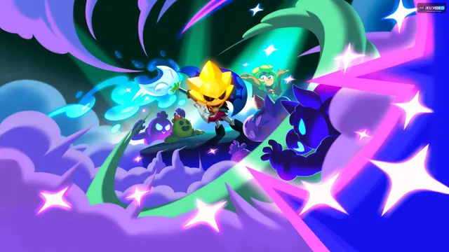 Visuel officiel Brawl Stars représentant plusieurs Brawlers à améliorer selon les ressources disponibles.
