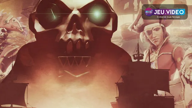 Deux navires de Sea of Thieves en combat naval, rappelant le passage du mode Safer Seas vers High Seas