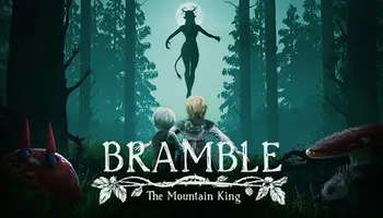 créature légendaire scandinave avec deux personnages Bramble The Mountain King dans les bois