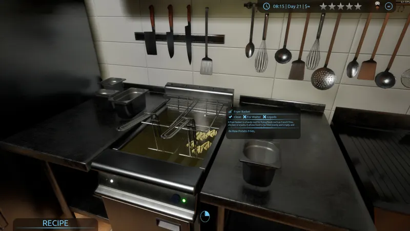 Star Chef Simulator visuel Steam officiel lié aux performances du jeu