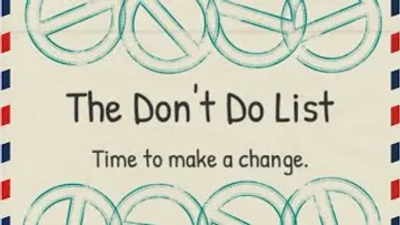 The Don't Do List — jaquette du jeu