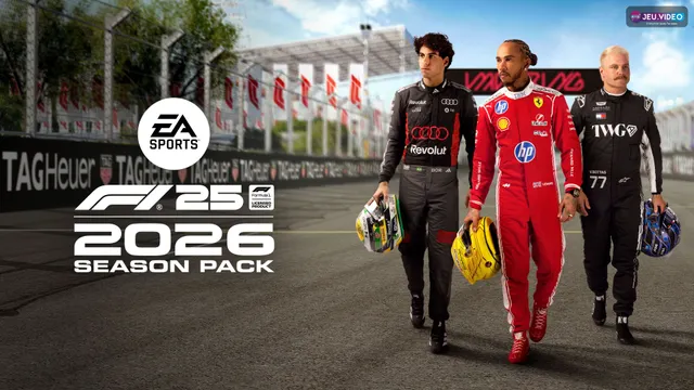 F1 2025 mise à jour Pack Saison 2026 avec Hamilton, Bortoleto et Bottas sur MADRING