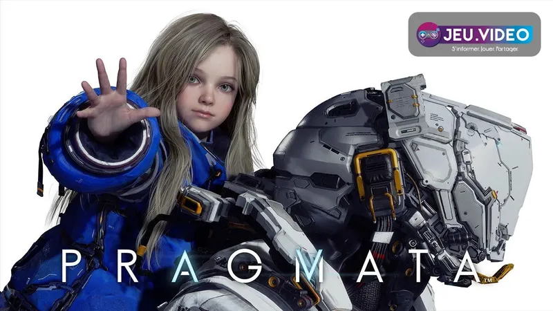 PRAGMATA sur Steam avec Diana et Hugh dans une scène de science-fiction