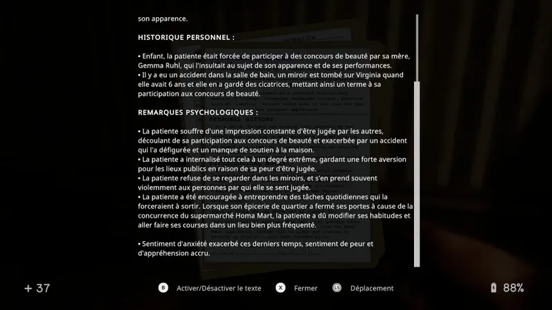 In Sound Mind - dossier médical