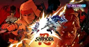 Joe Musashi dans un décor dessiné à la main de Shinobi Art of Vengeance