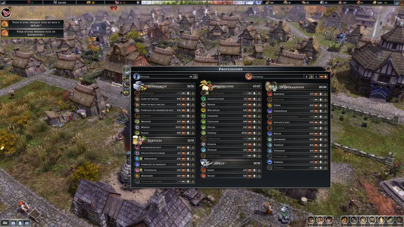 Outils de professions dans Farthest Frontier