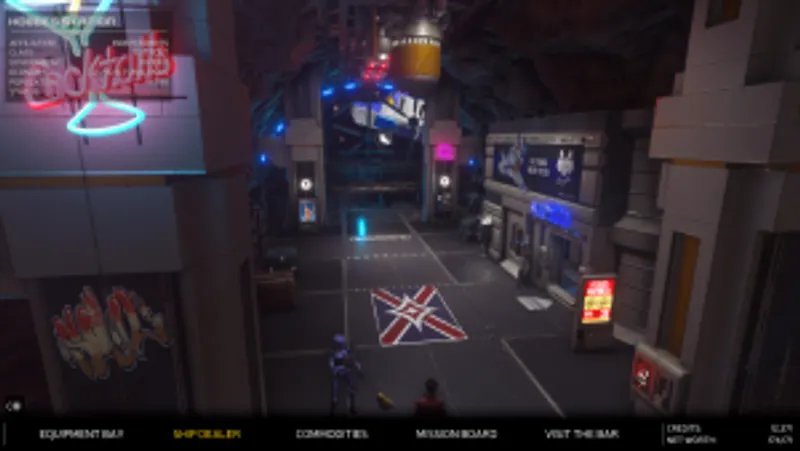 Rebel Galaxy Outlaw - station interieur