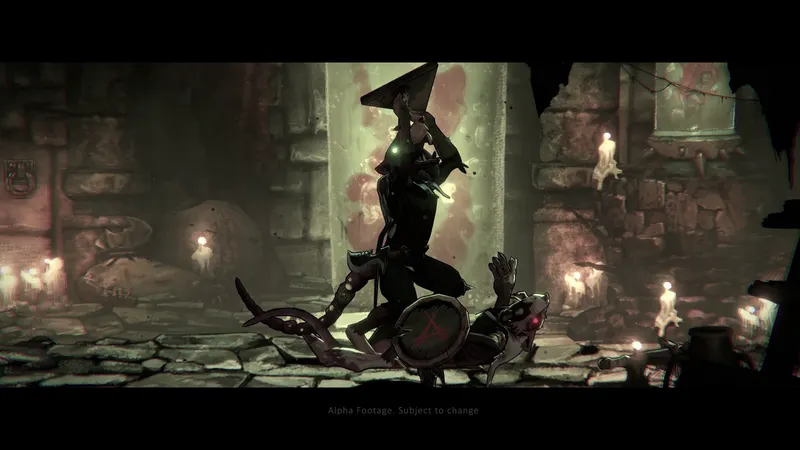 Capture officielle de Warhammer Age of Sigmar Deathmaster avec une scène de plateforme et de danger