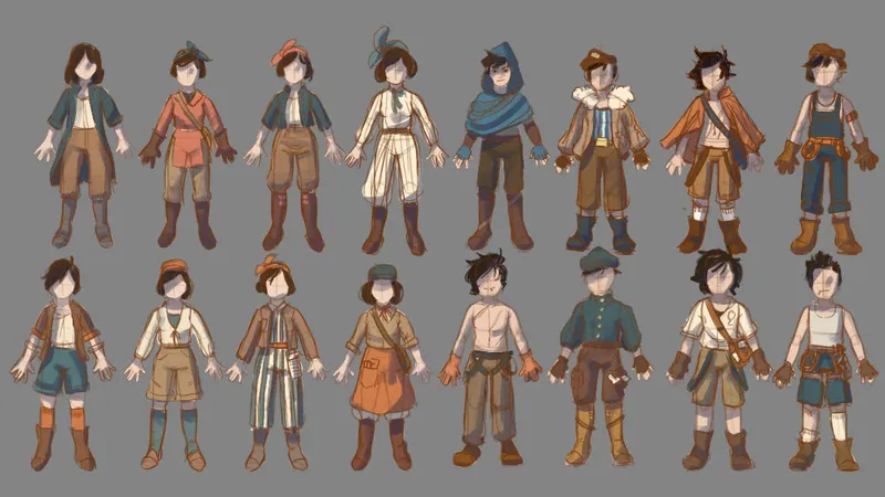 Interview du studio EODE, exemple de personnages