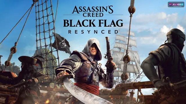 Black Flag Resynced prix avec Edward Kenway et le logo du remake sur PS5