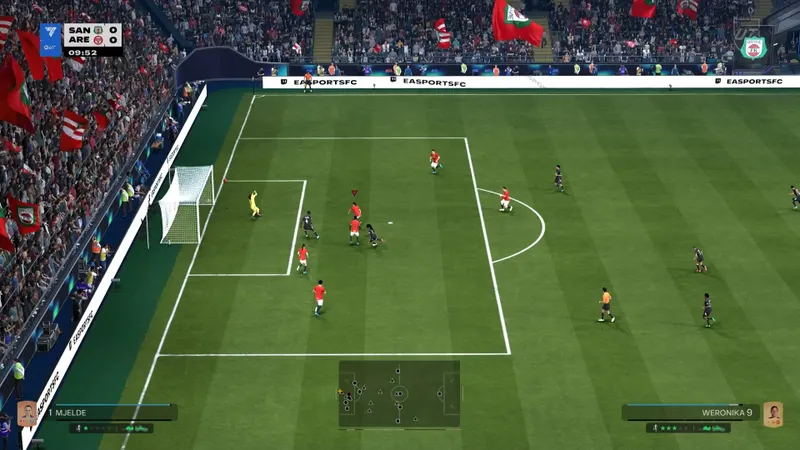 Défenseur placé entre le porteur et le but dans EA Sports FC 26 Ultimate Team