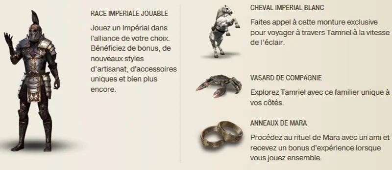 bonus precommande elder scrolls online edition impérial bonus precommande elder scrolls online edition impérial