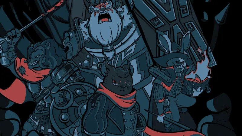 Rogue Reigns sortie montrant les héros sombres du roguelike deckbuilder