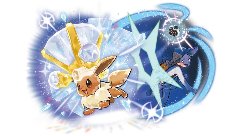 Évoli téracristallisé dans Pokémon Écarlate et Violet pour comprendre le type Téracristal