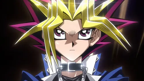 Yu-Gi-Oh! clip animé montrant Yugi et ses amis à Domino Town