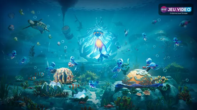 Life Below sur Steam avec récif sous-marin, poissons et gardienne Thalassa