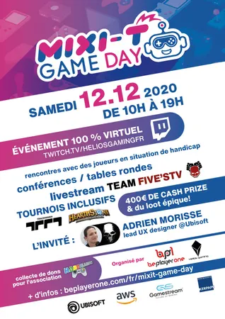 Mix'it Game Day : une journée thématique jeu vidéo et Handicap