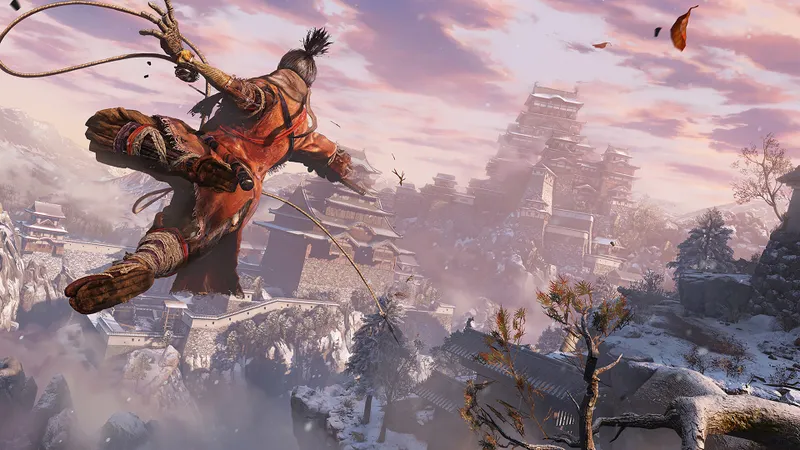 Capture officielle de Sekiro : Shadows Die Twice montrant le contexte de gameplay pour l'étape 1 du guide joueur