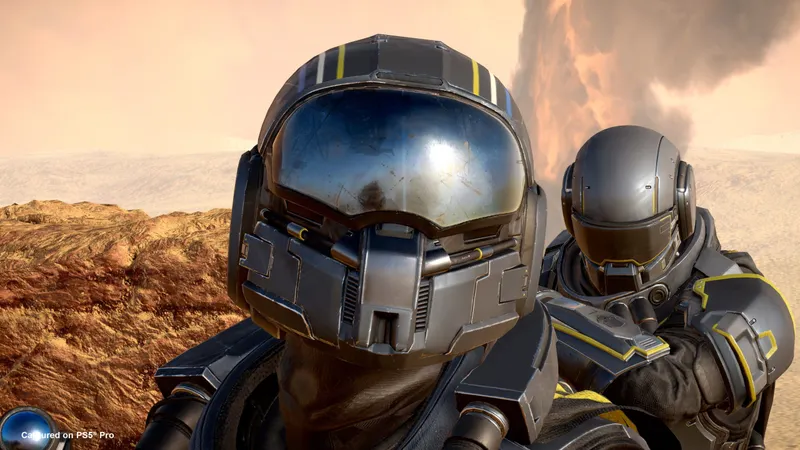 Helldivers 2 Warbond Exo Experts avec deux exosuits