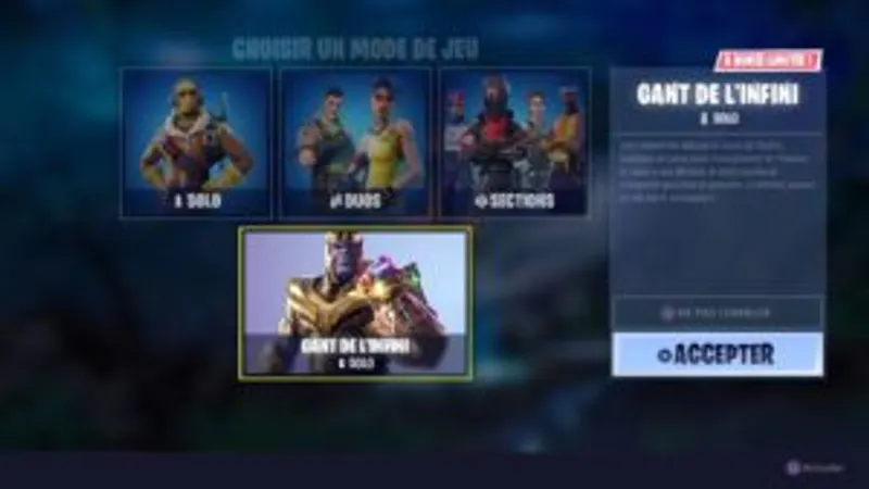 Thanos débarque dans le Battle Royal à succès!