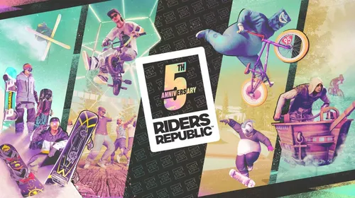 Riders Republic : visuel du cinquième anniversaire accompagnant l’annonce de Nomad
