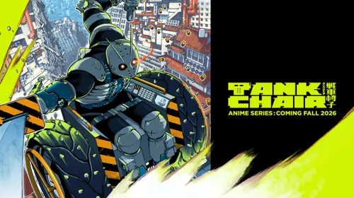Tank Chair trailer : héros et fauteuil de combat dans le visuel officiel