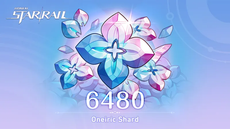 Pack officiel Oneiric Shard de Honkai Star Rail montrant une monnaie premium