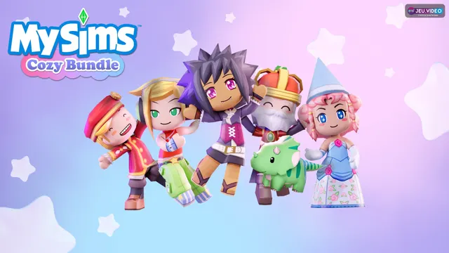 Visuel EA du crossover Les Sims 4 x Bridgerton, sans représentation de MySims : Cozy Bundle