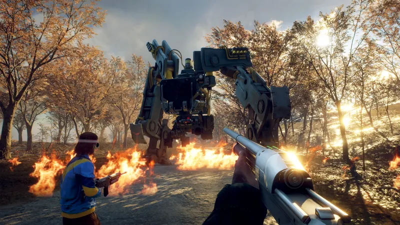 Affrontement de Generation Zero contre une machine lourde montrant la nécessité d’alterner tir et déplacement