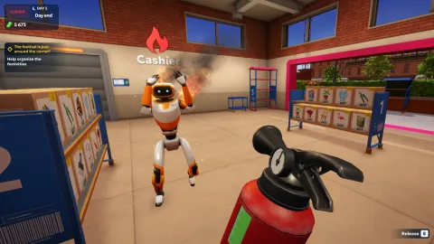 Shipping Store Simulator 2037, capture du jeu présentée dans la galerie Steam