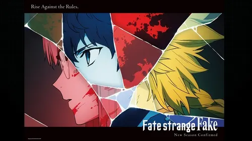 Visuel teaser de Fate/strange Fake montrant Ayaka Sajyou, Saber et Sigma