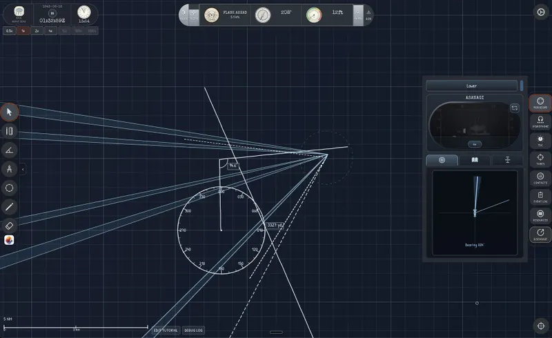 Análisis de Silent Shark: captura oficial de la interfaz del juego