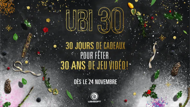 Les 30 ans d'Ubisoft - 30 jours de cadeaux !