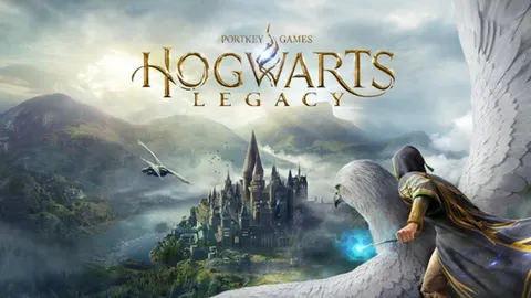 Capture officielle de Hogwarts Legacy montrant Poudlard et ses environs