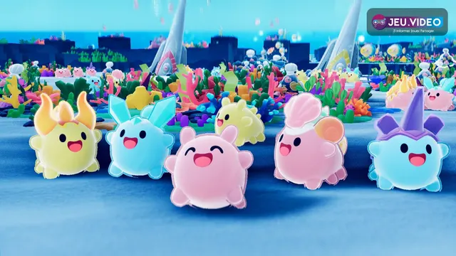 NAMAKORIUM avec les Namako dans un décor officiel sous-marin coloré