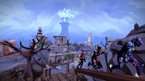 Personnage de RuneScape dans une scène de jeu en plein écran