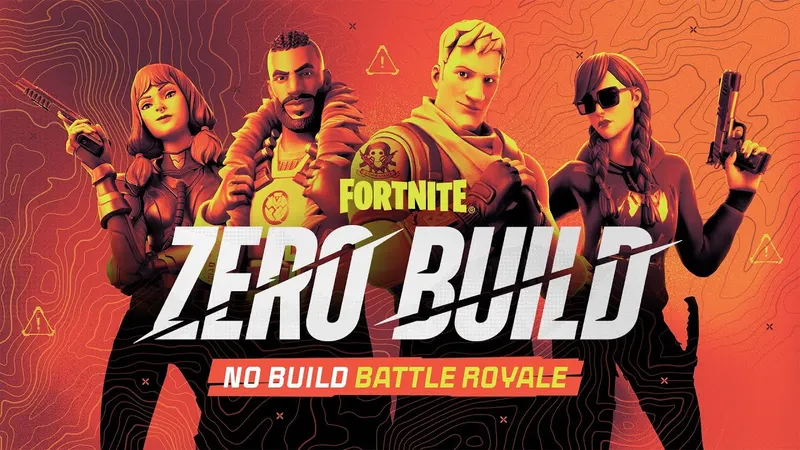 Fortnite Zero Build, visuel officiel paysage du mode sans construction