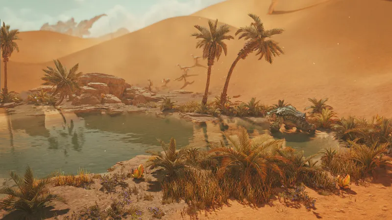 Monster Hunter Wilds hunter in a combat stance in an open area