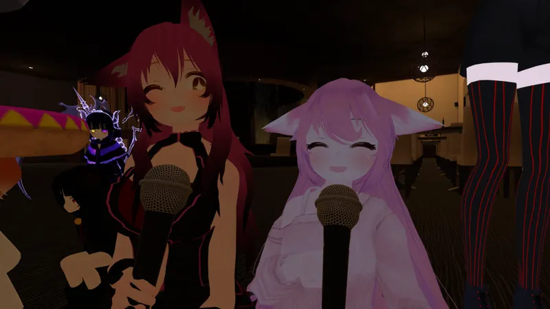 VrChat deux avatars au micro