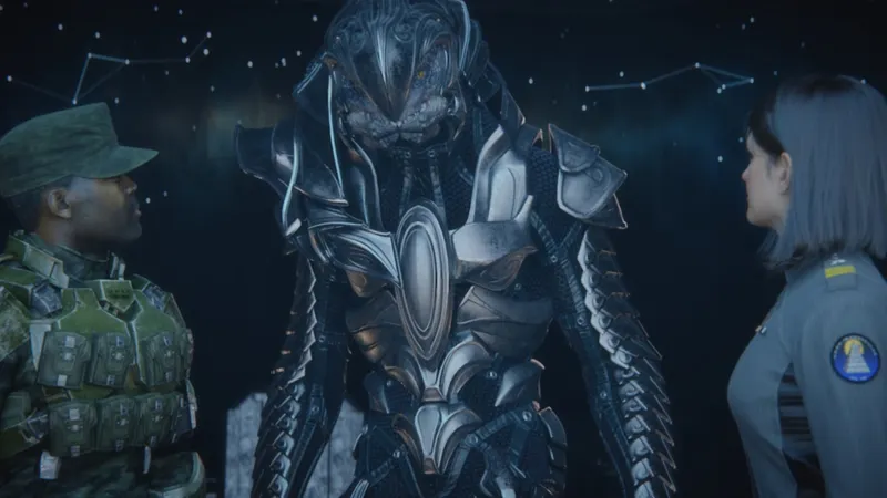 Arbiter avec Avery Johnson et Miranda Keyes dans Halo 2 Anniversary