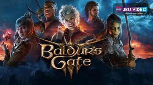 Combat au tour par tour de Baldur’s Gate 3 montrant un groupe de quatre aventuriers positionnés avant d’attaquer.