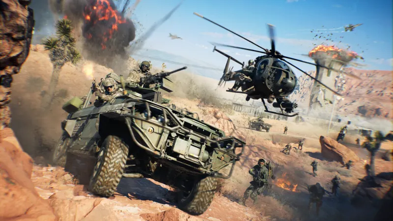 Battlefield 6 dans une capture de la galerie Steam pour son essai gratuit temporaire