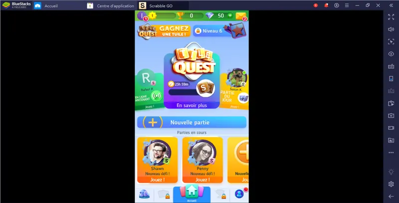 Scrabble GO sur PC - Scrabble Go jouable grâce à Bluestacks