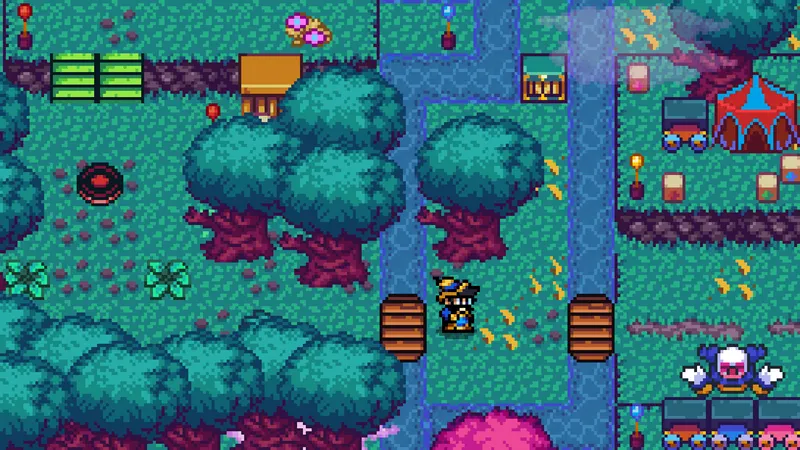 Mago Hyperdelicious Edition trailer montrant une carte colorée et des chemins de monde