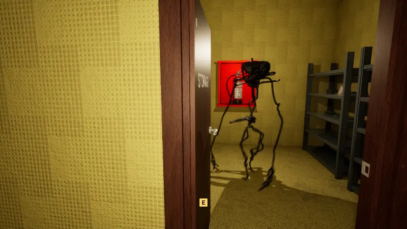 Capture officielle de BACKROOMS ANOMALY avec un décor de bureau altéré